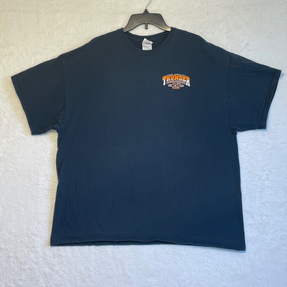 Harley Davidson Thunder 20th Anniversary T Shirt 2XL Black 1994‎ 2014